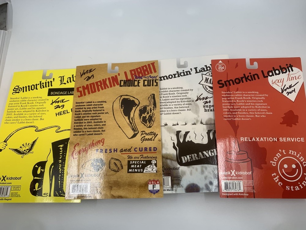 Kidrobot Labbit Smorkin’ Bundle Frank Kozik