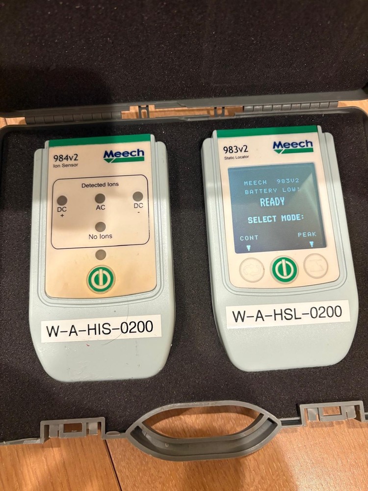Meech Test Kit: 983v2 Static Locator & 984v2 Ion Sensor w/ Case