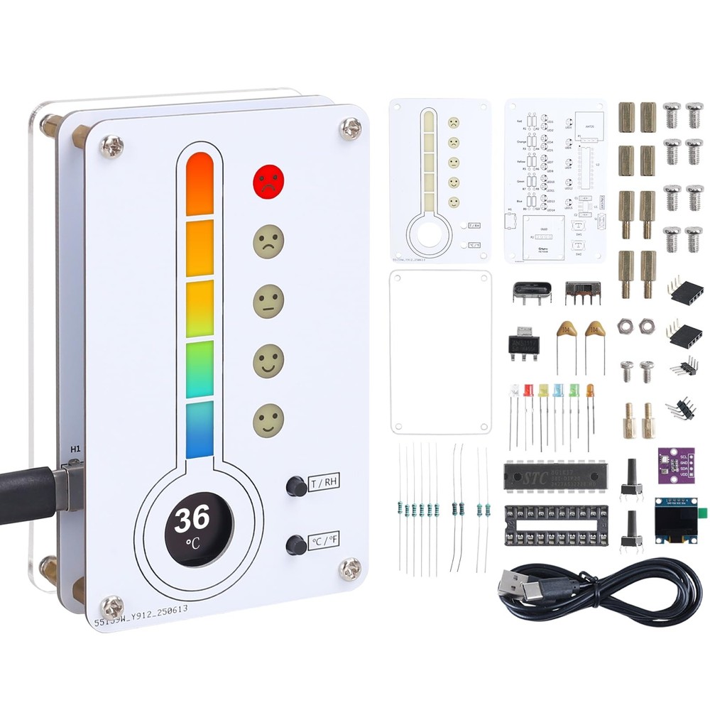 Soldering Project, ICSTATION Temperature and Humidity Meter Soldering Practic...