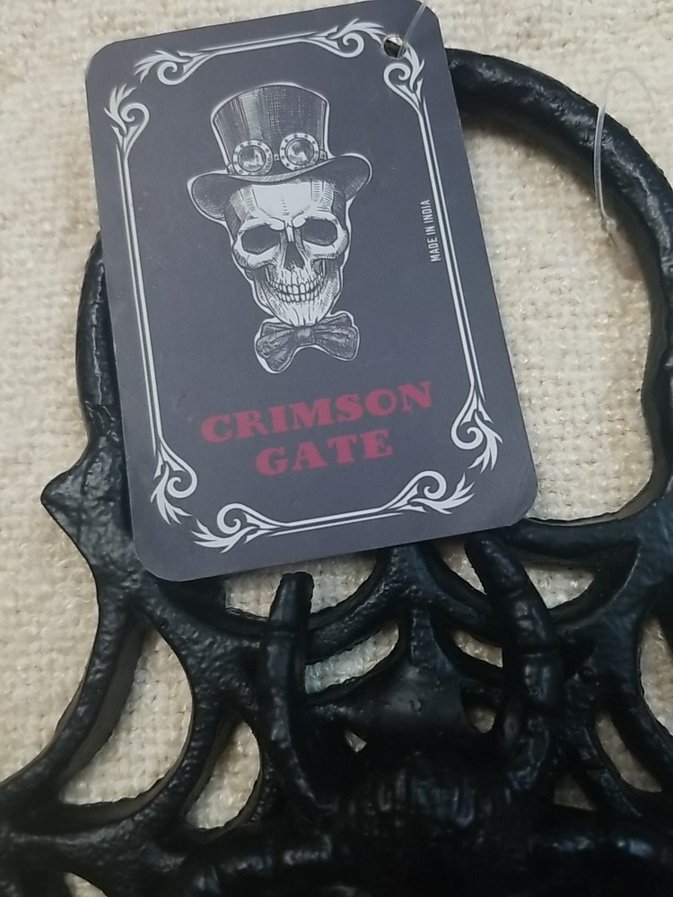 Grimson Gate cast Iron Spider web door knocker