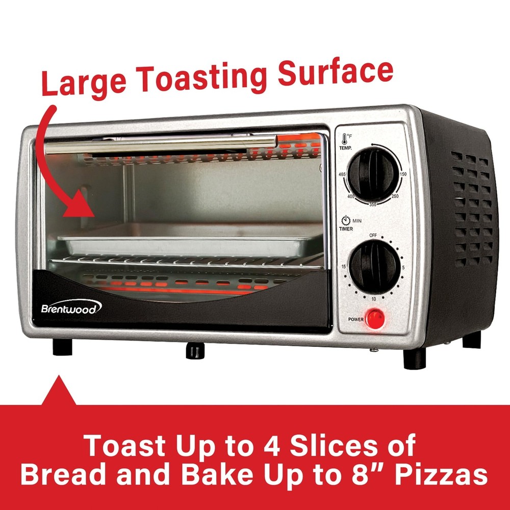 4-Slice Toaster Oven Black TS-345BPT