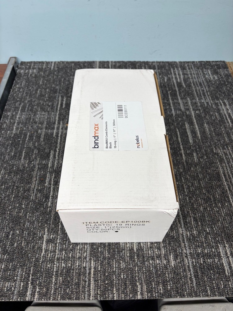 50 Pack 1 Inch Plastic Binding Comb 19 Ring EP100BK BCEB5111 BindMax (8 avail)