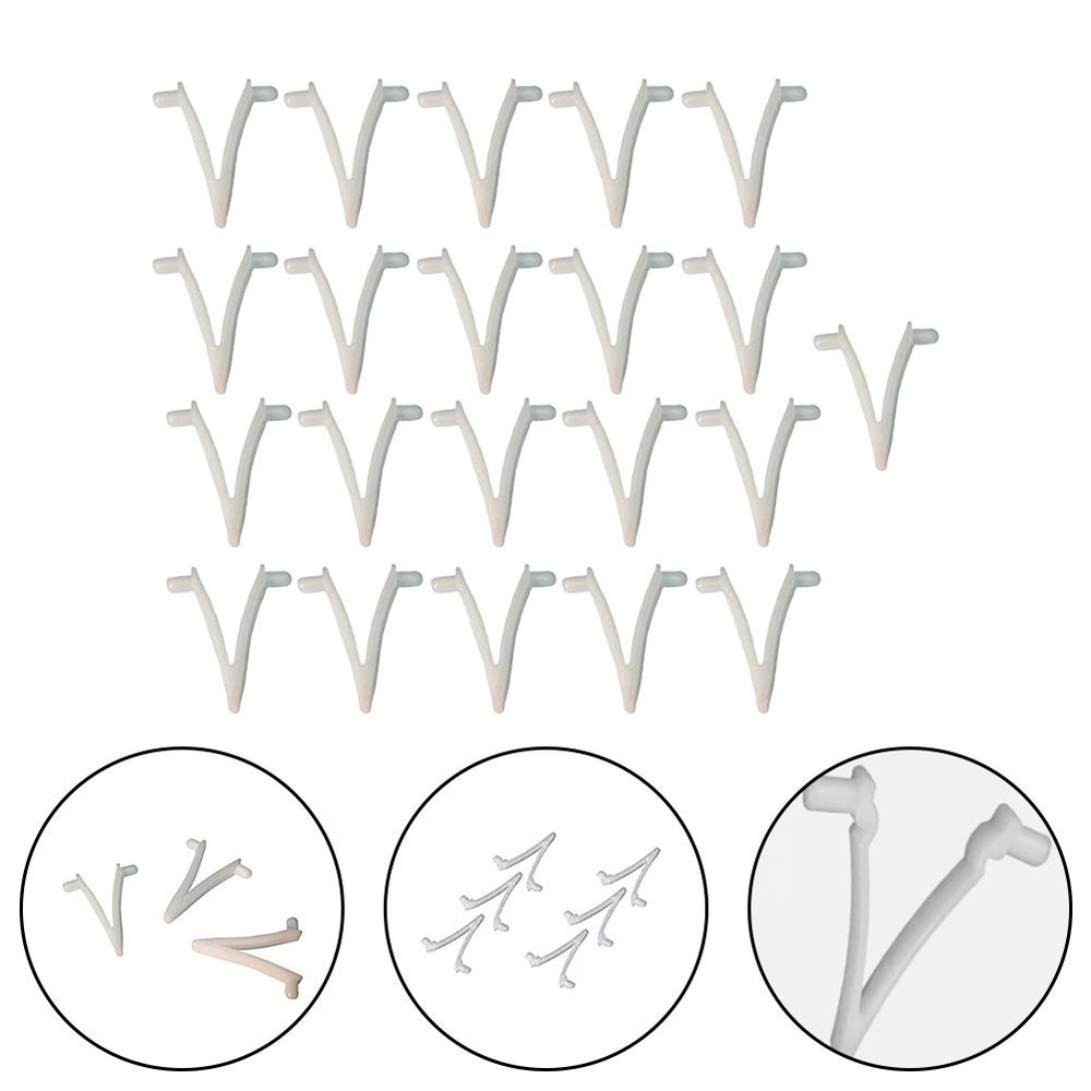 Replacement Pool V Clips 21 Pack Securely Connect Pool Brushes to Poles