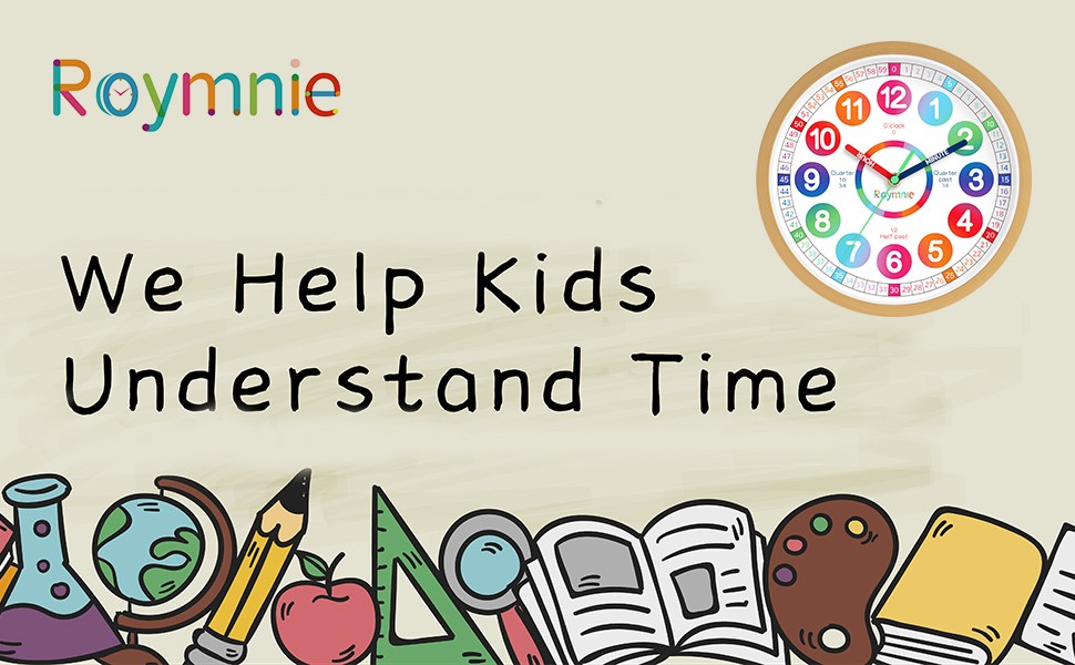 Wall Clo for Kids Learning - Teaching Time Wall Clos Battery Operated