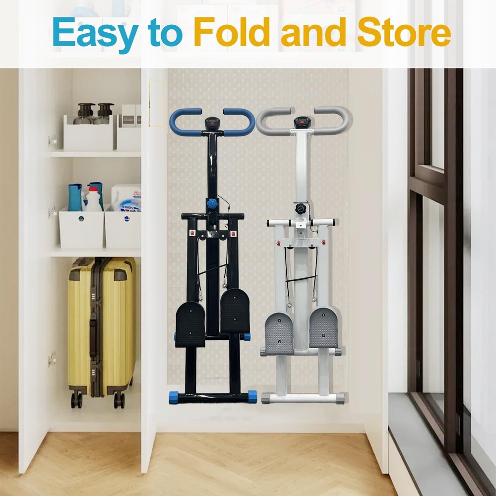 Stair Stepper for Home Vertical Climber, Foldable Full Body Exercise Aerobic ...