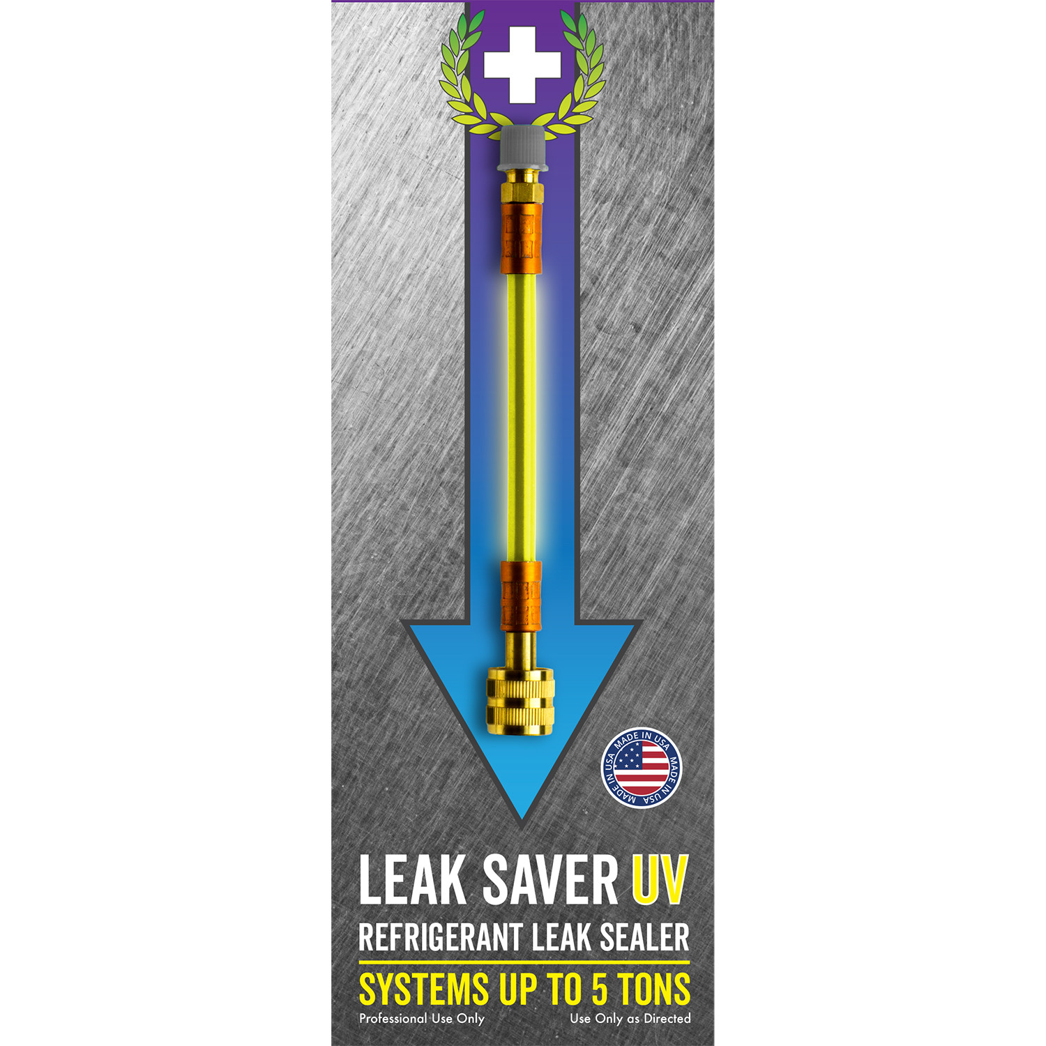Leak Saver Direct Inject UV - 3 Pack - HVAC & Automotive Refrigerant Leak Sealer