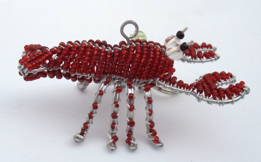 Beaded sea: Miniature hanging Lobster