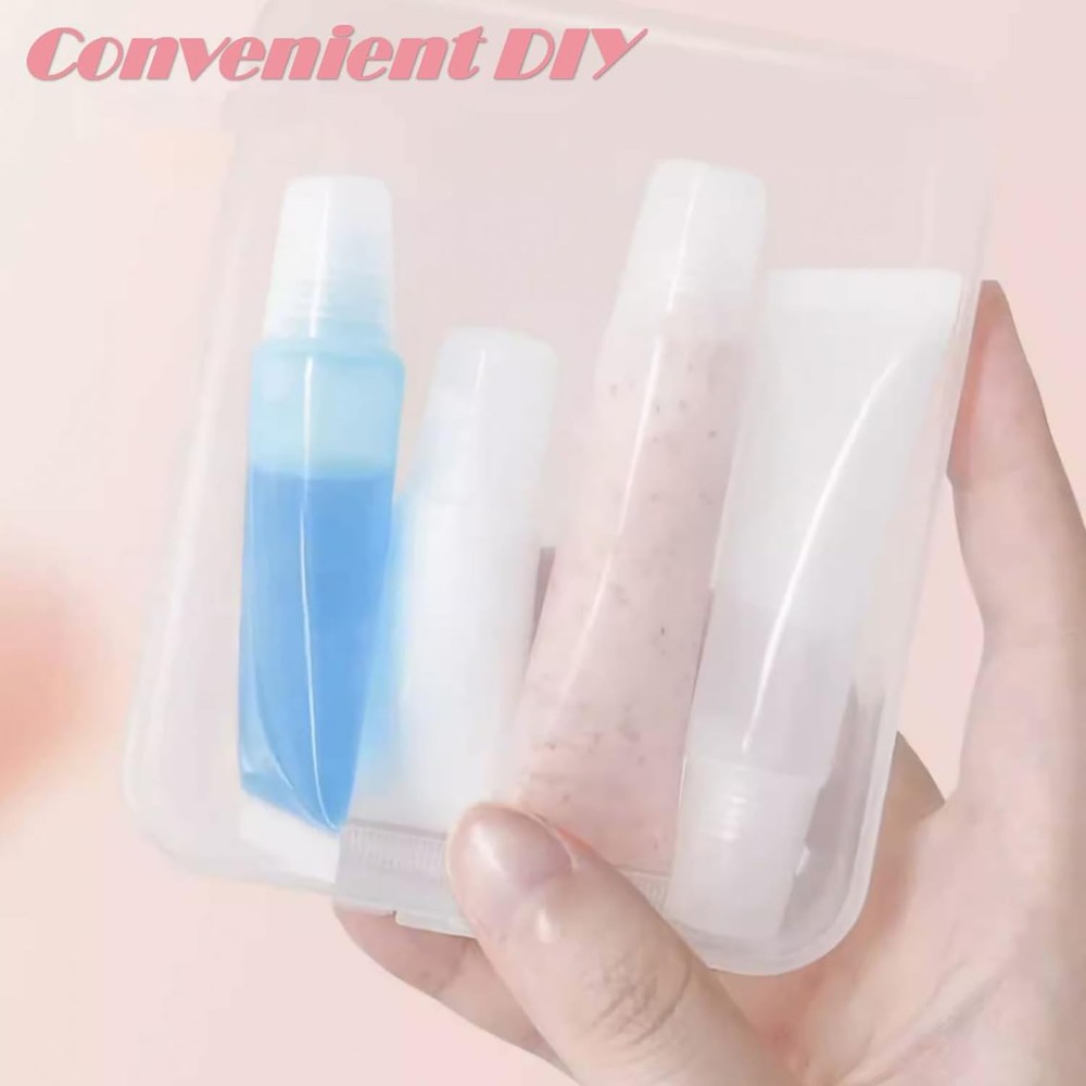 40 PCS 15ML Empty Lip Gloss Tubes Clear Squeeze Containers Refillable Soft