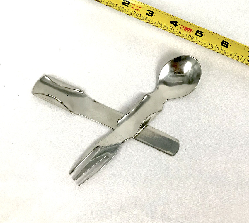 Nesting Fork, Knife, Spoon Utensil Set - 2 piece