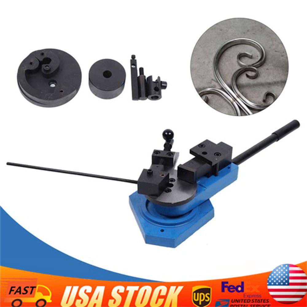 Bender Flat Round Square Angle Bar Bending Machine Metal Scroll Bender Tool!