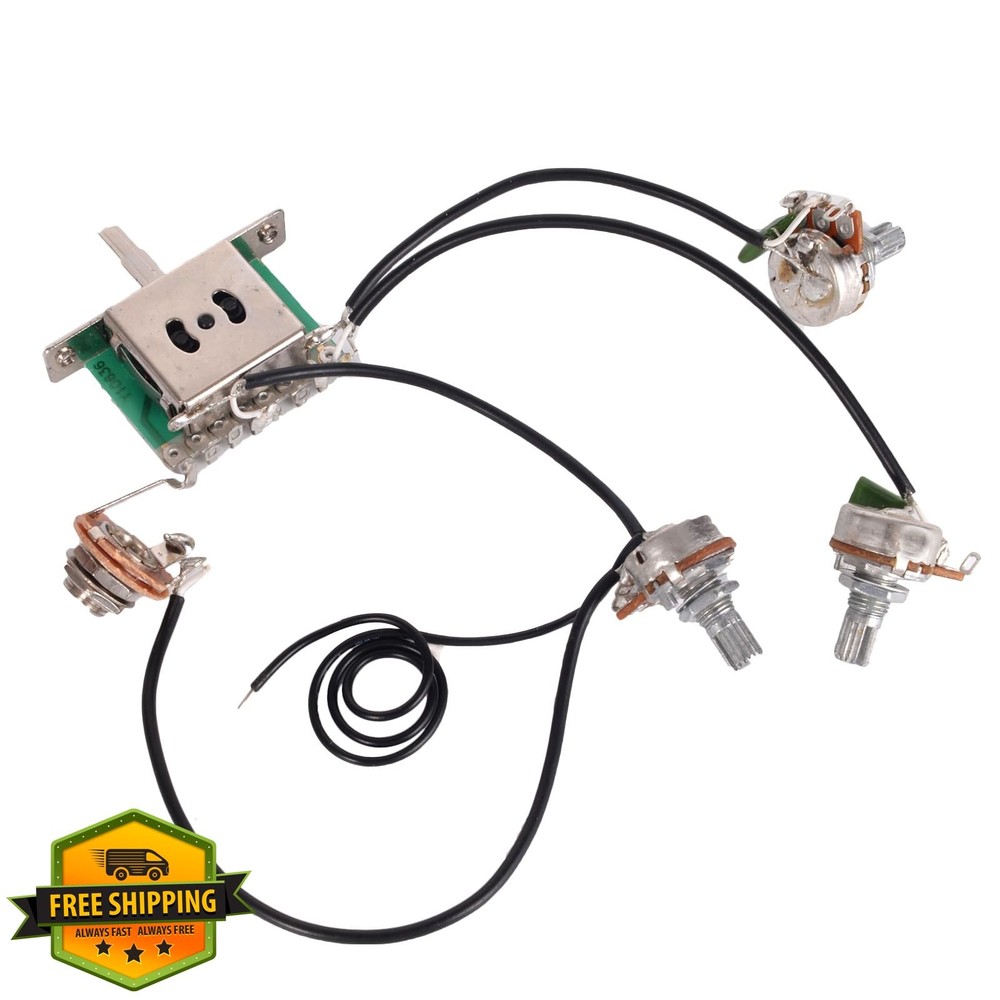 Stratocaster Wiring Harness A500k B500k Pots