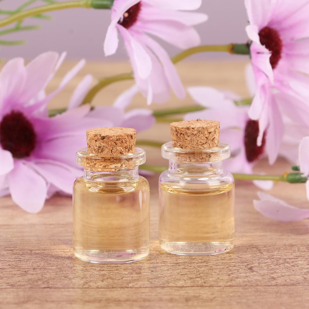 Mini Glass Bottles with Cork 5 Ml, 24 Pack Tiny Jars, Small Potion Vials, Spell