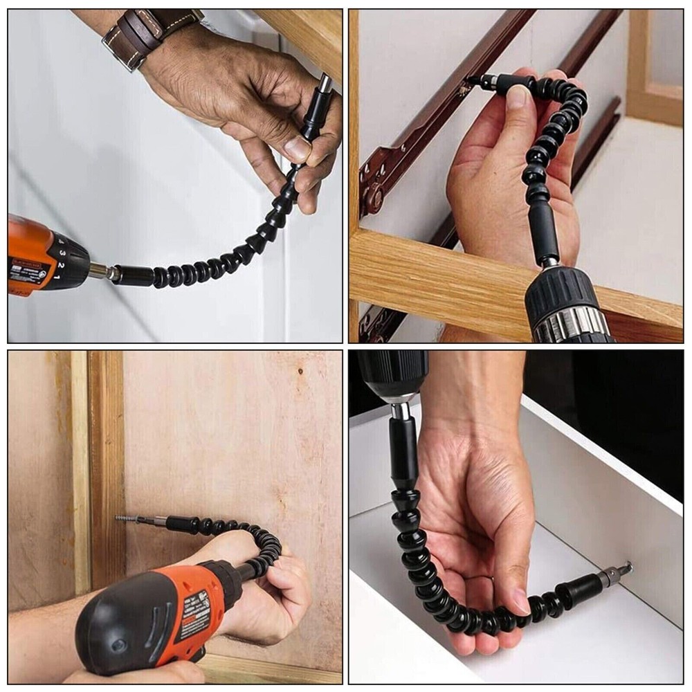 1/4" Hex Flexible Shaft Extension Screwdriver Drill Bit Holder Attachment Tool