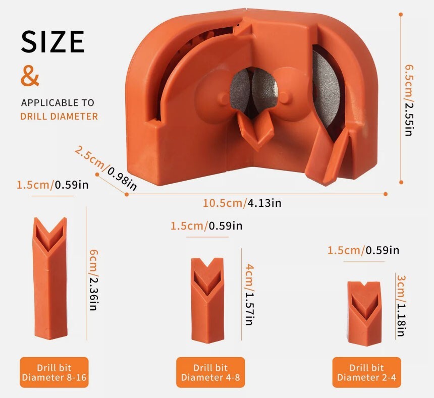 Electric Drill Bit Sharpener Multifunction Scissor/Knife Drill Sharpening Tool