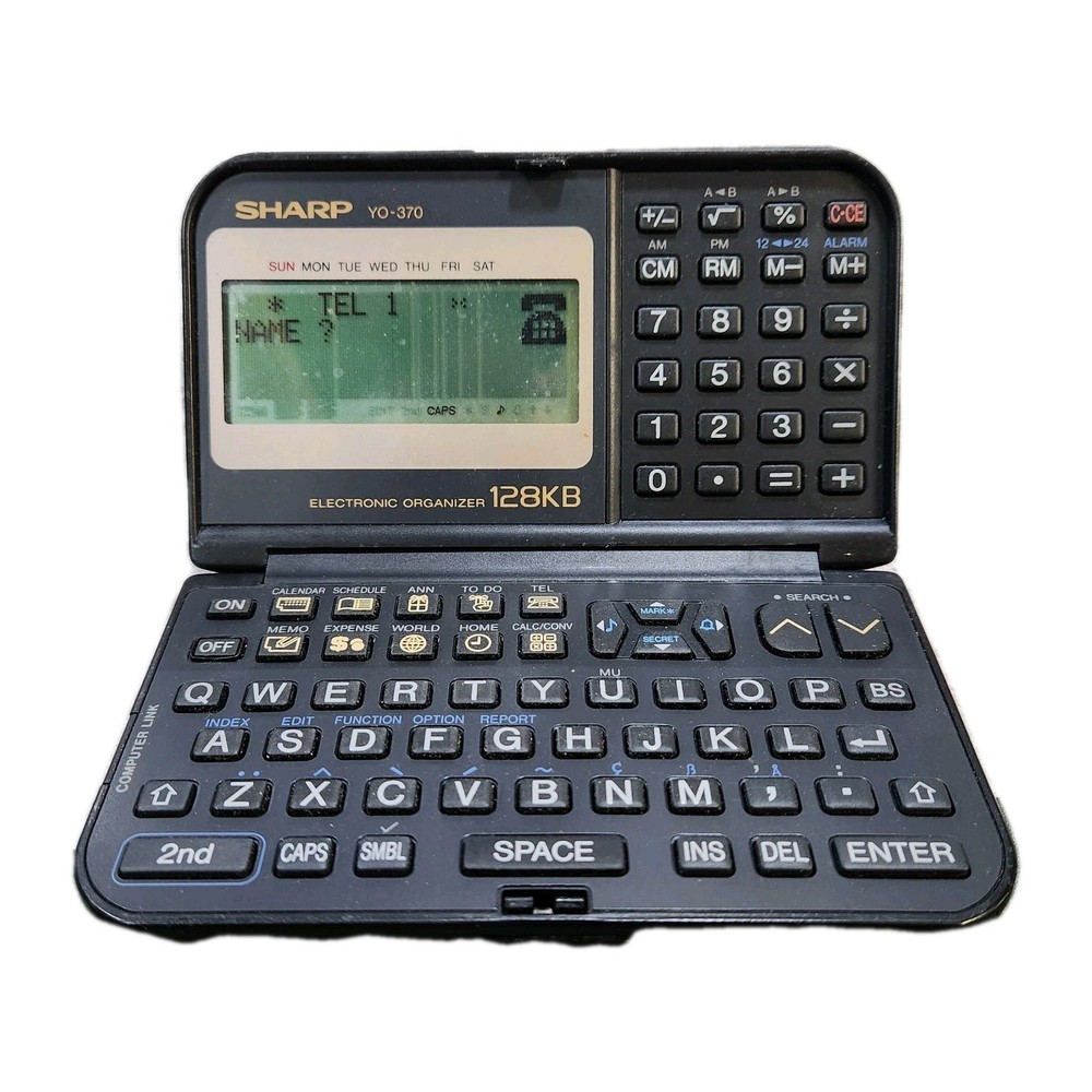 Vintage Sharp YO-370 128kb Electronic Organizer Tested*