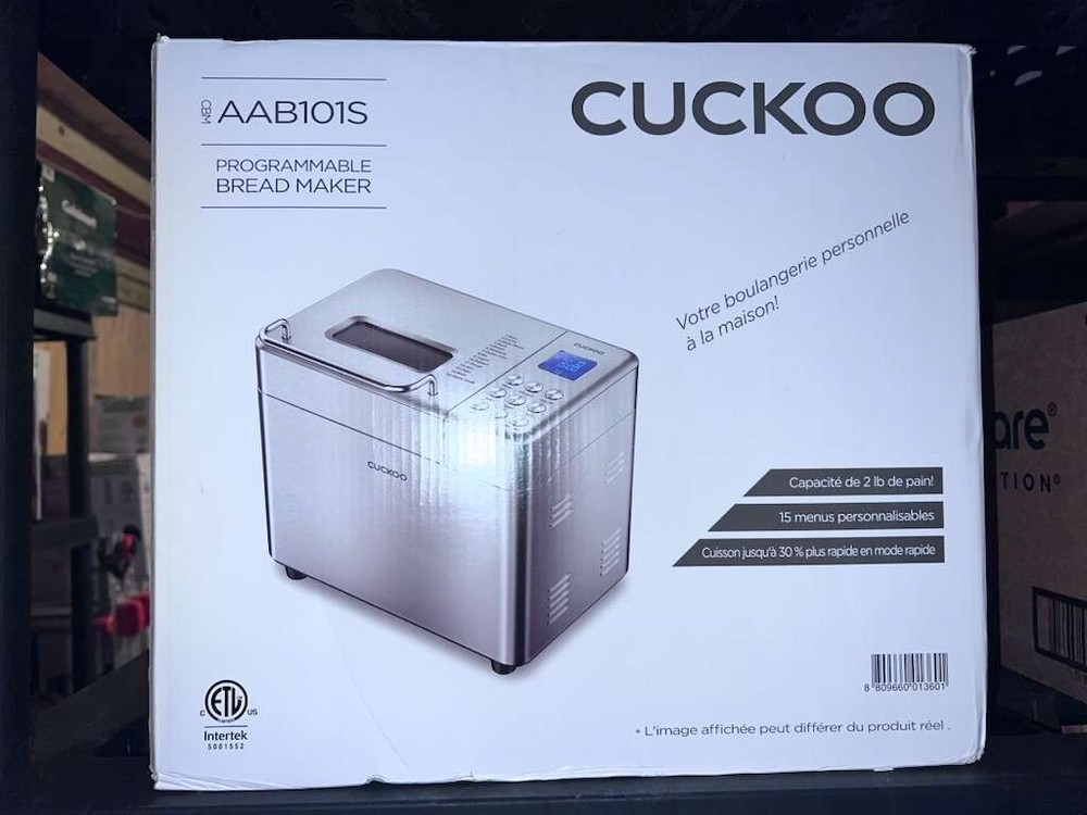 OPEN BOX Cuckoo 2 lb. Multifunctional Programmable Bread Maker CBM-AAB101S READ*