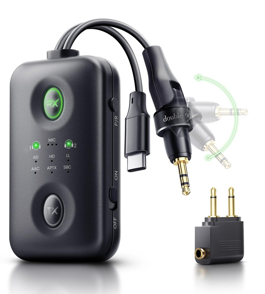 Unique Design Bluetooth 5.4 Transmitter Receiver with Qualcomm aptX Adaptive ...