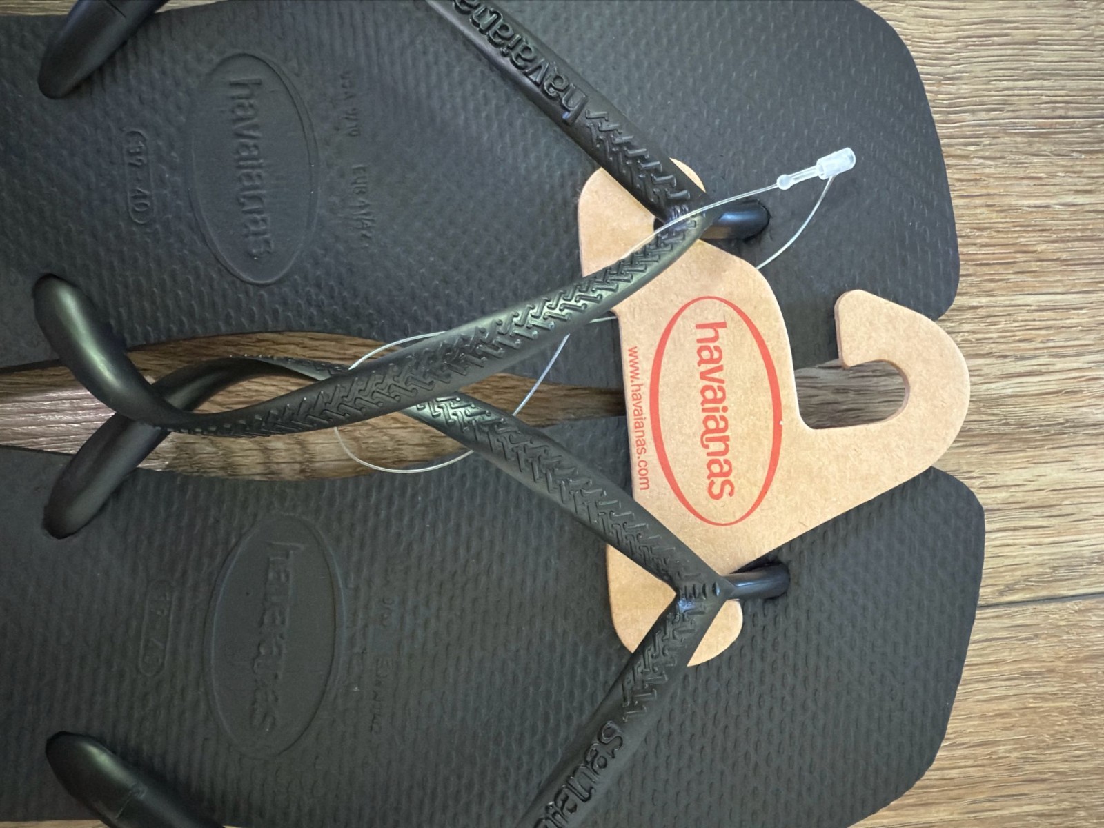 NEW Havaianas Women's Slim Square Solid Black - 100% AUTHENTIC (FREE SHIPPING)