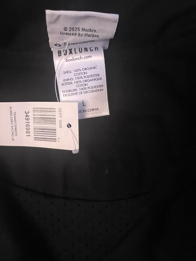 Transformers Bumblebee Racing Jacket Size Large - BoxLunch Exclusive