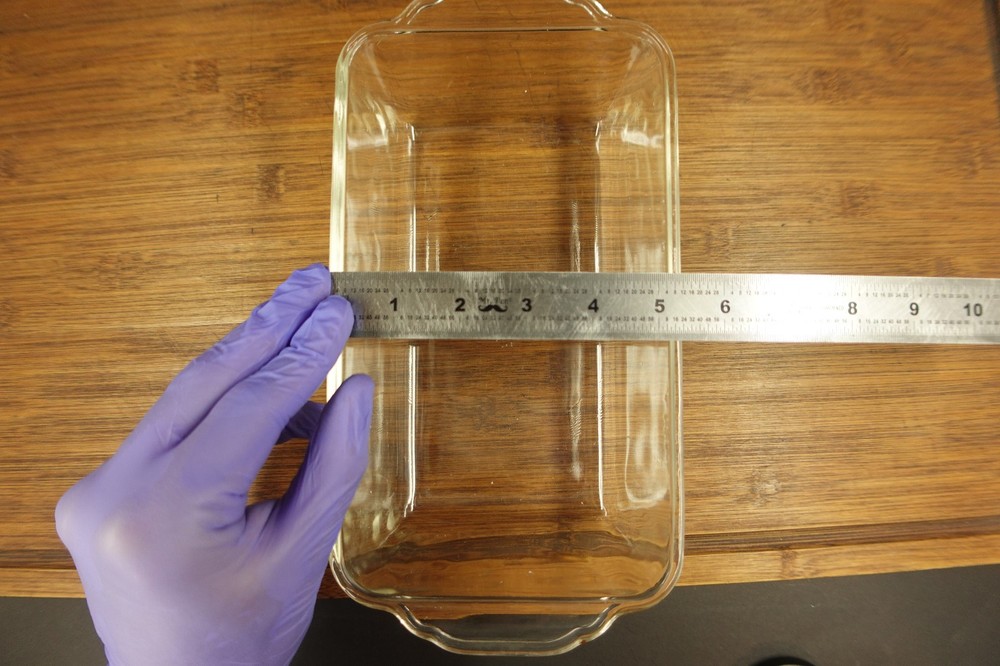 Fire-King Clear Glass 1 Quart Loaf Pan 409