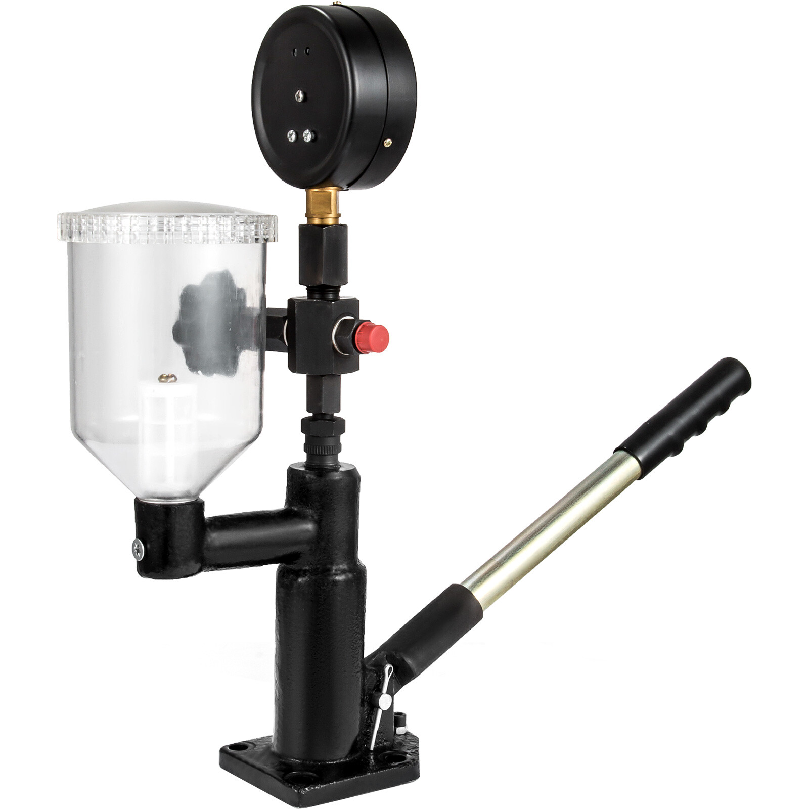 Diesel Injector Nozzle Tester Pop Pressure Quality Dual Scale Gauge W/Filter