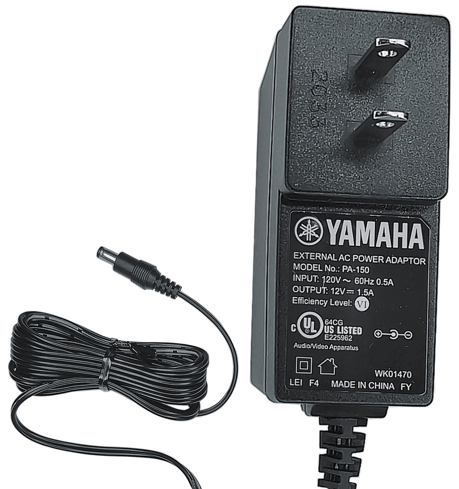 OEM Genuine Yamaha PA-150 12V 1.5A AC/DC Adapter for Piano Keyboard Power Supply