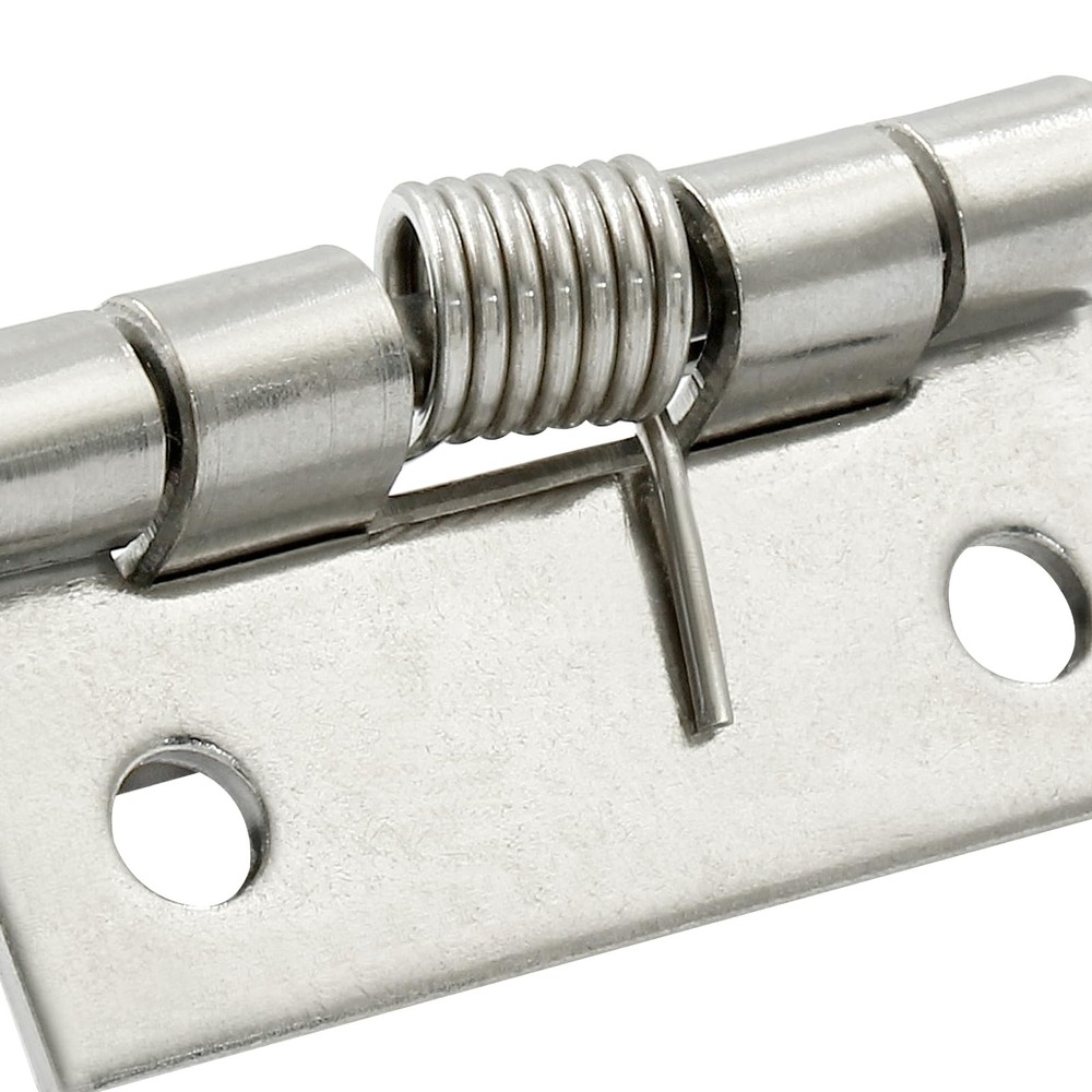 4PCS Spring Hinges, 1.5 Inch Small Self Opening Hinge Spring Loaded Hinges, 3...