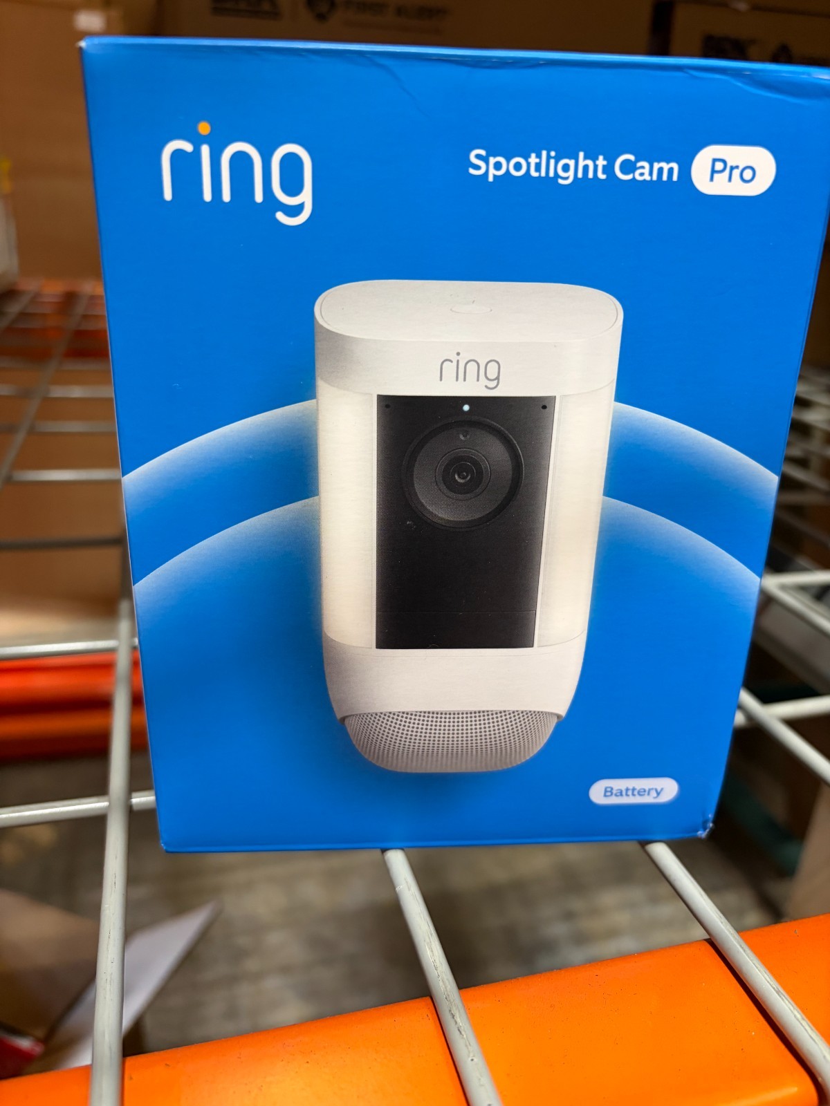Spotlight Cam Pro, Battery with 2K Video and Ring Vision - White