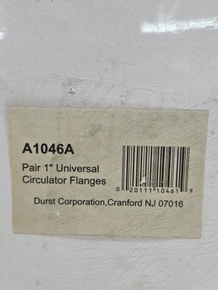 Durst 1" Circulator Universal Pump Flange A1046A
