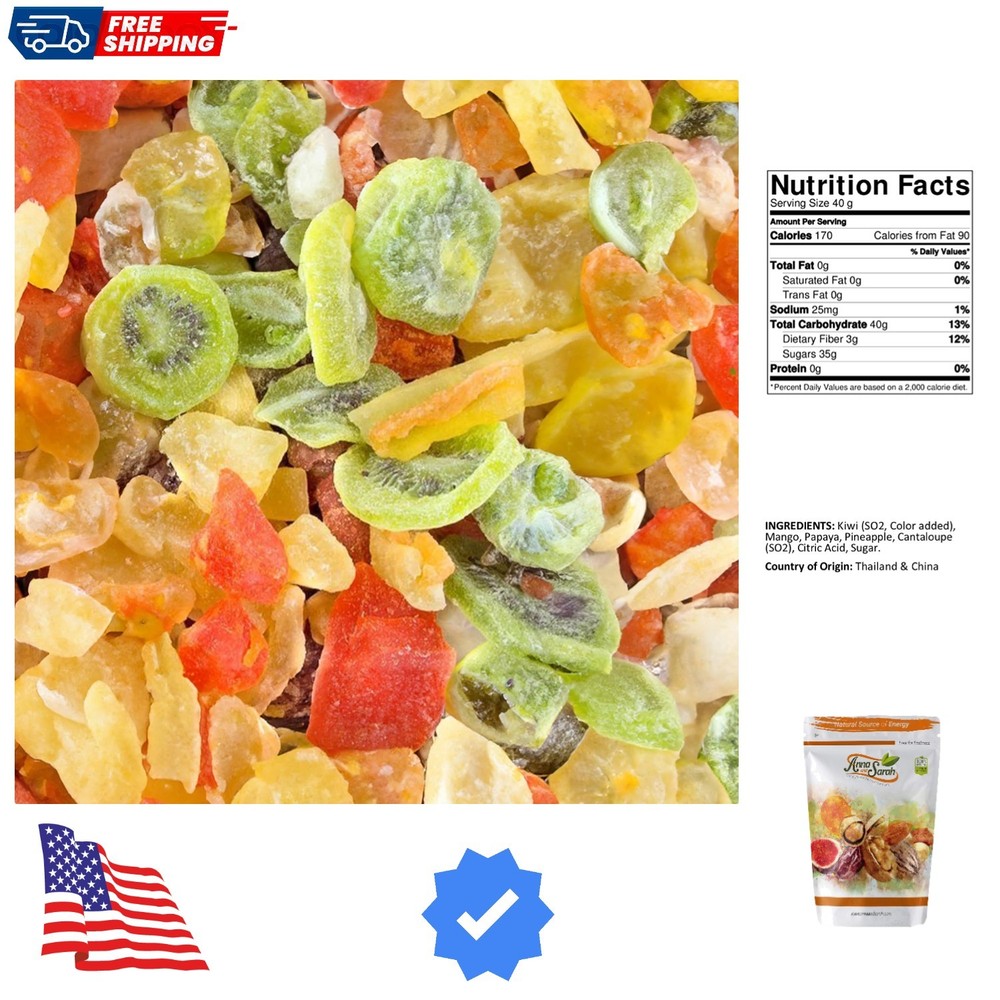 Tropical Dried Fruit Mix 2 Lbs