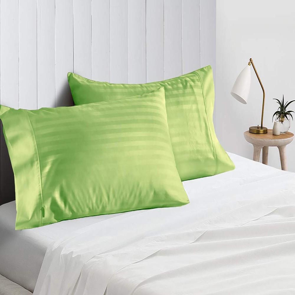 Soft Bedding 1000 - 1200 Thread Count Egyptian Cotton Sage Stripe Select Item