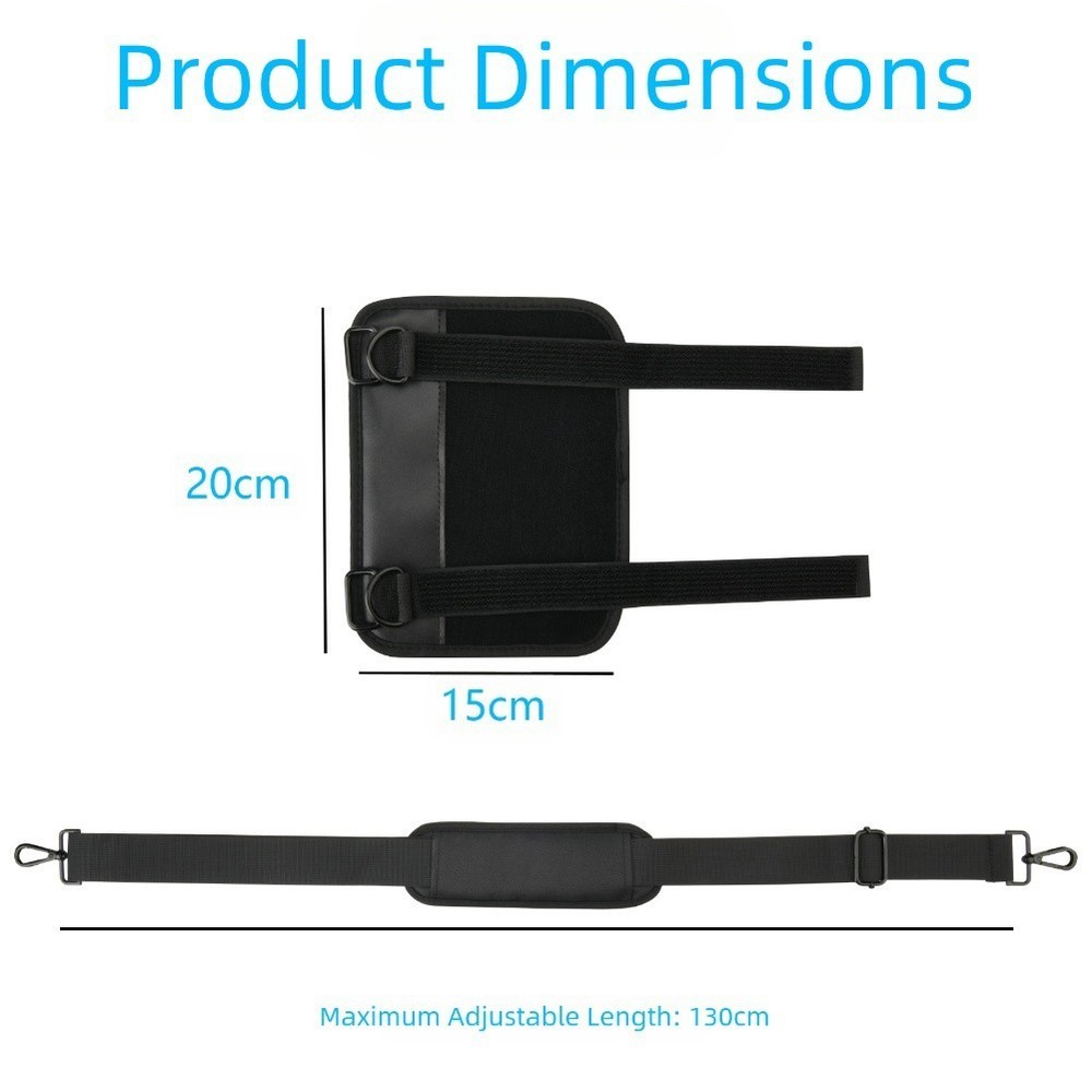 Black Nylon Shoulder Strap Designed for JBL One Two Three Portable Use