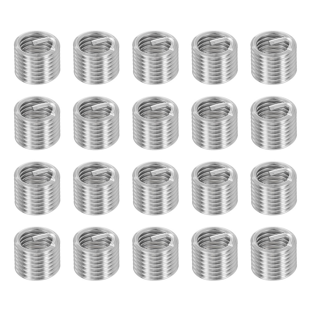 20pcs Wire Thread Inserts M8 x 1.25 x 1.5D Metric Helical Threaded Sleeve