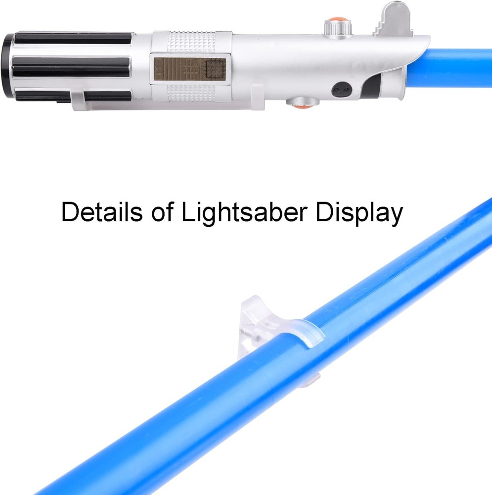Horizontal Lightsaber Wall Mount Holder Light Saber Display Rack Hook Clear