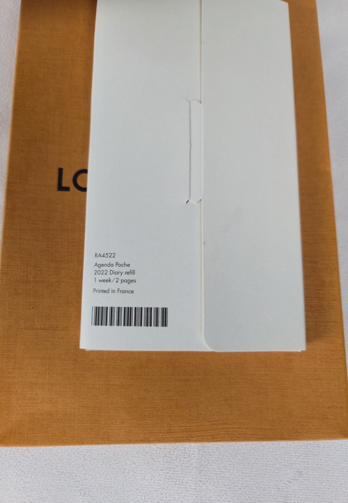 New 2022 Louis Vuitton Pocket Agenda Insert