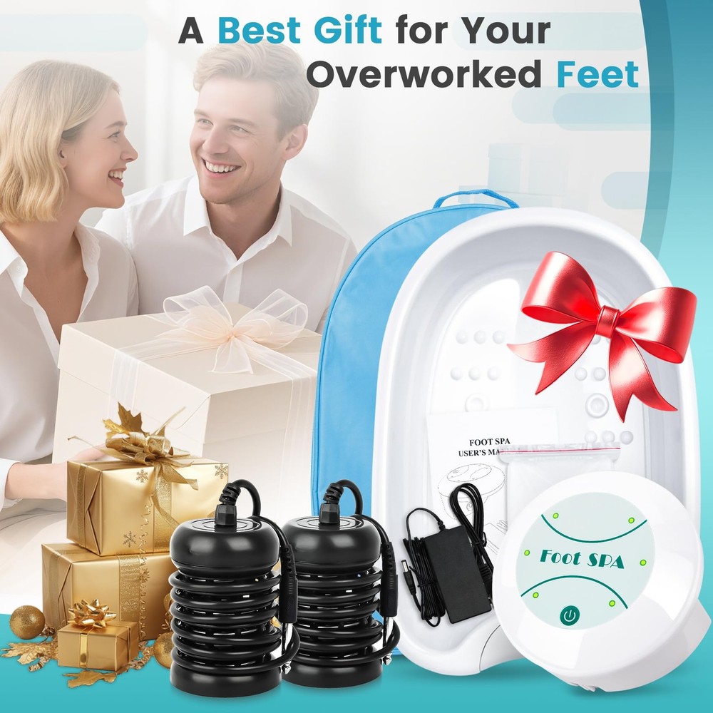 Ionic Foot Bath Detox Machine, Portable Machine 3, Blue
