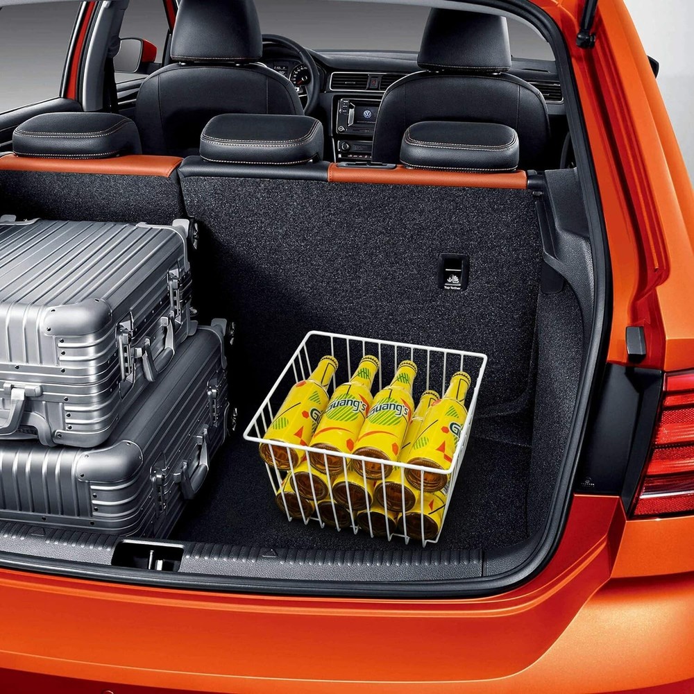 Portable Wire Storage Baskets for Kitchen or Bathroom - Easy Clean & Organize