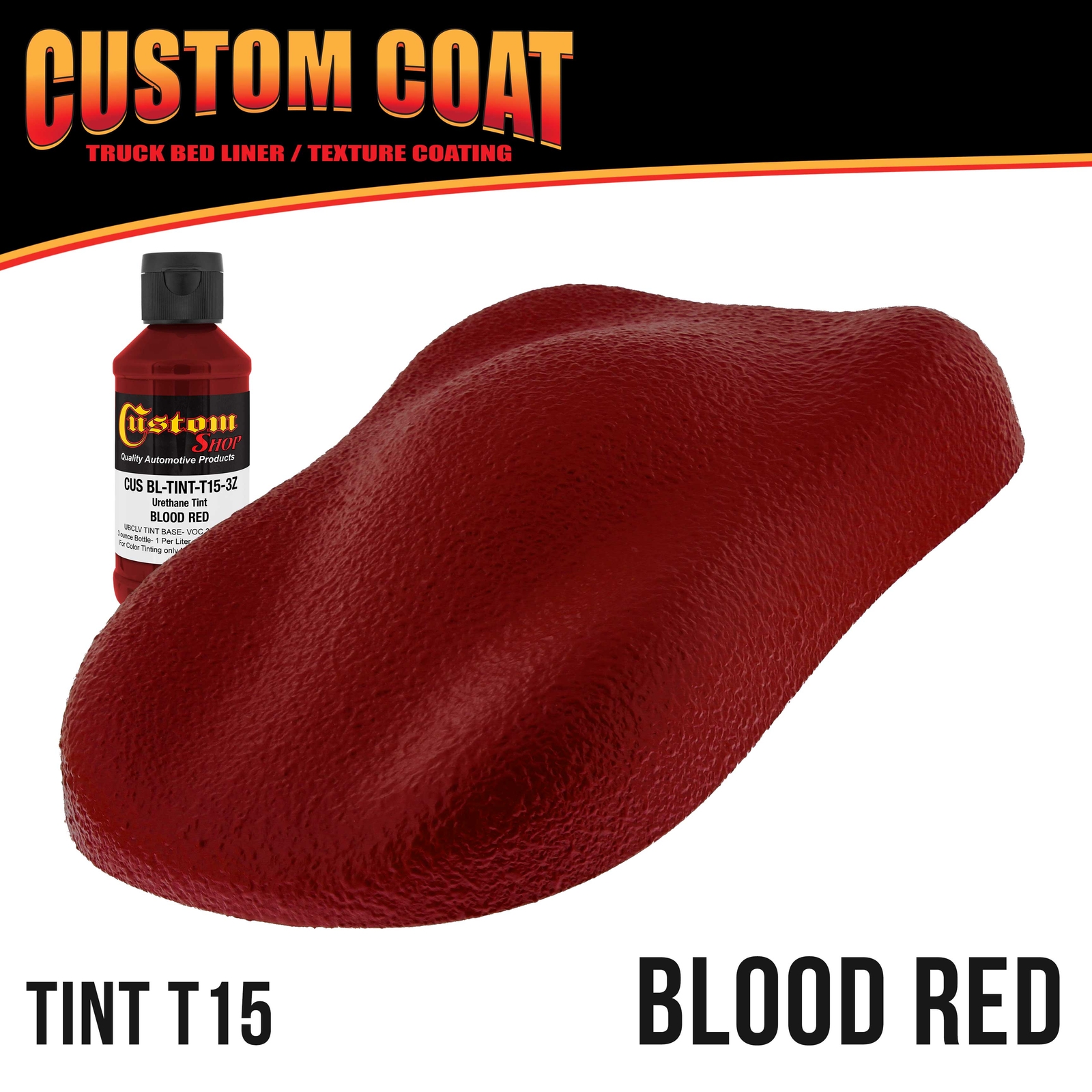 Custom Coat Blood Red 2 Gal Urethane Spray-On Truck Bed Liner Kit with Spray Gun