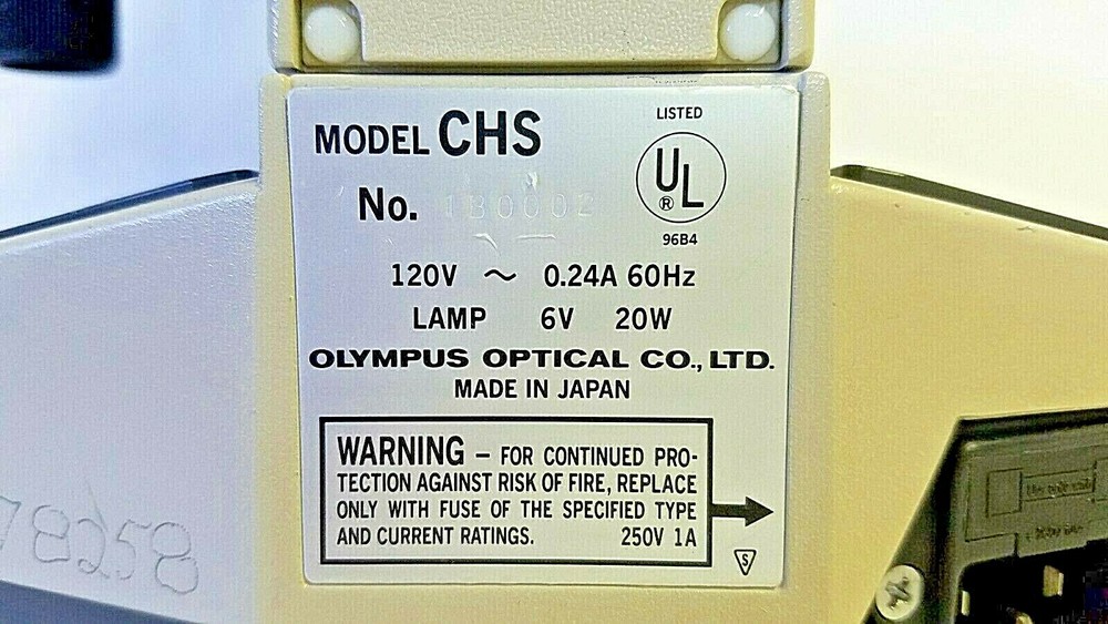 Olympus CH-2 CHS Microscope with 10X 40X 100X Objectives