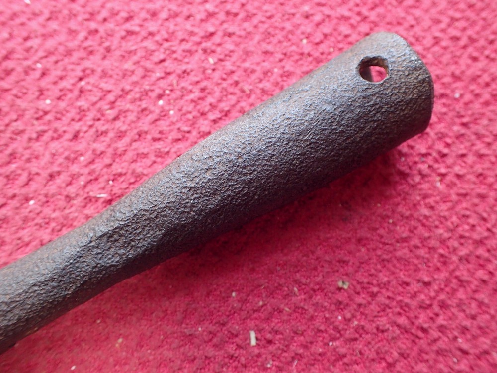 Primitive Antique Blacksmith Hand Forged Eel, Fish or Frog with Socket End