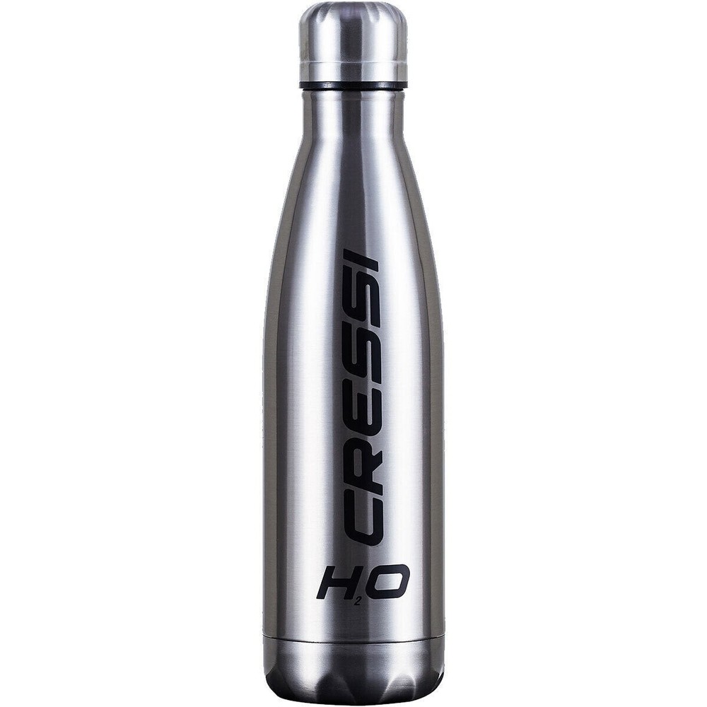 Cressi H20 Double Wall Bottle, 500 ml, Silver