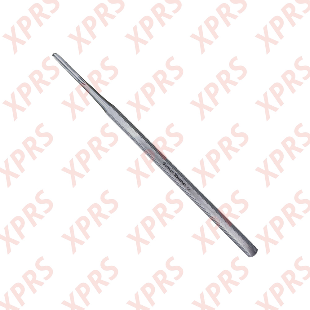 Podiatry Gouge, 5", Round 2mm Tip, Octagonal Handle, Premium