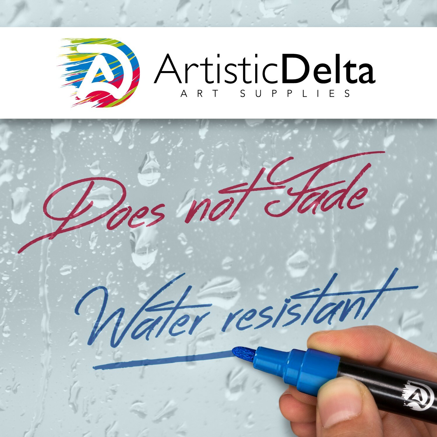 Paint Markers Set of 12 Medium Point Oil-based Art Pens w/Durable Case