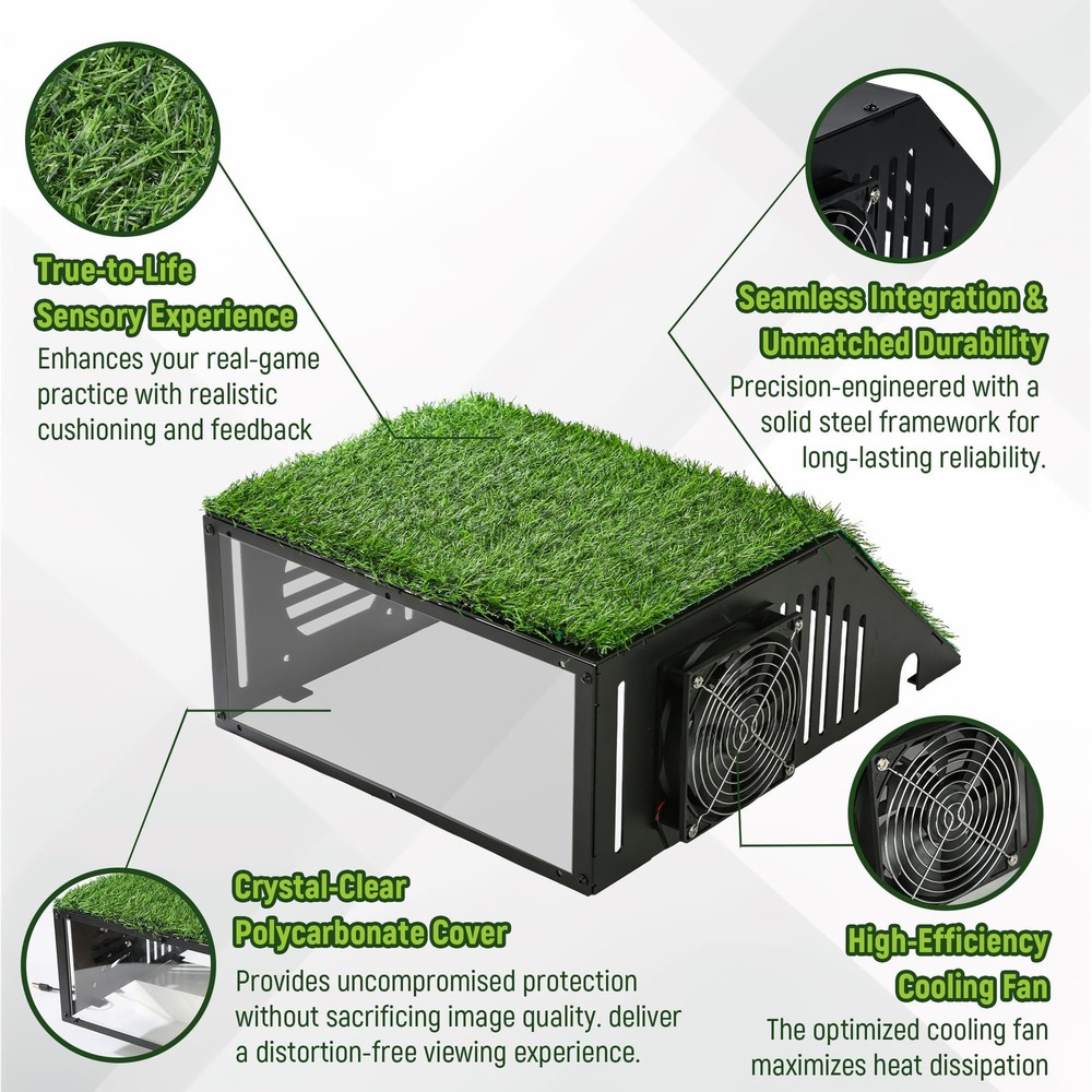 Golf Simulator Projector Cover - Floor Mounted Enclosure with Durable Full St