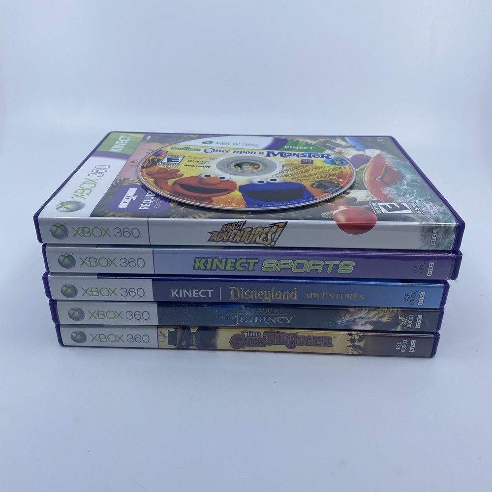 Microsoft Xbox 360 Kinect Sensor In Box w/ 6 Games Bundle