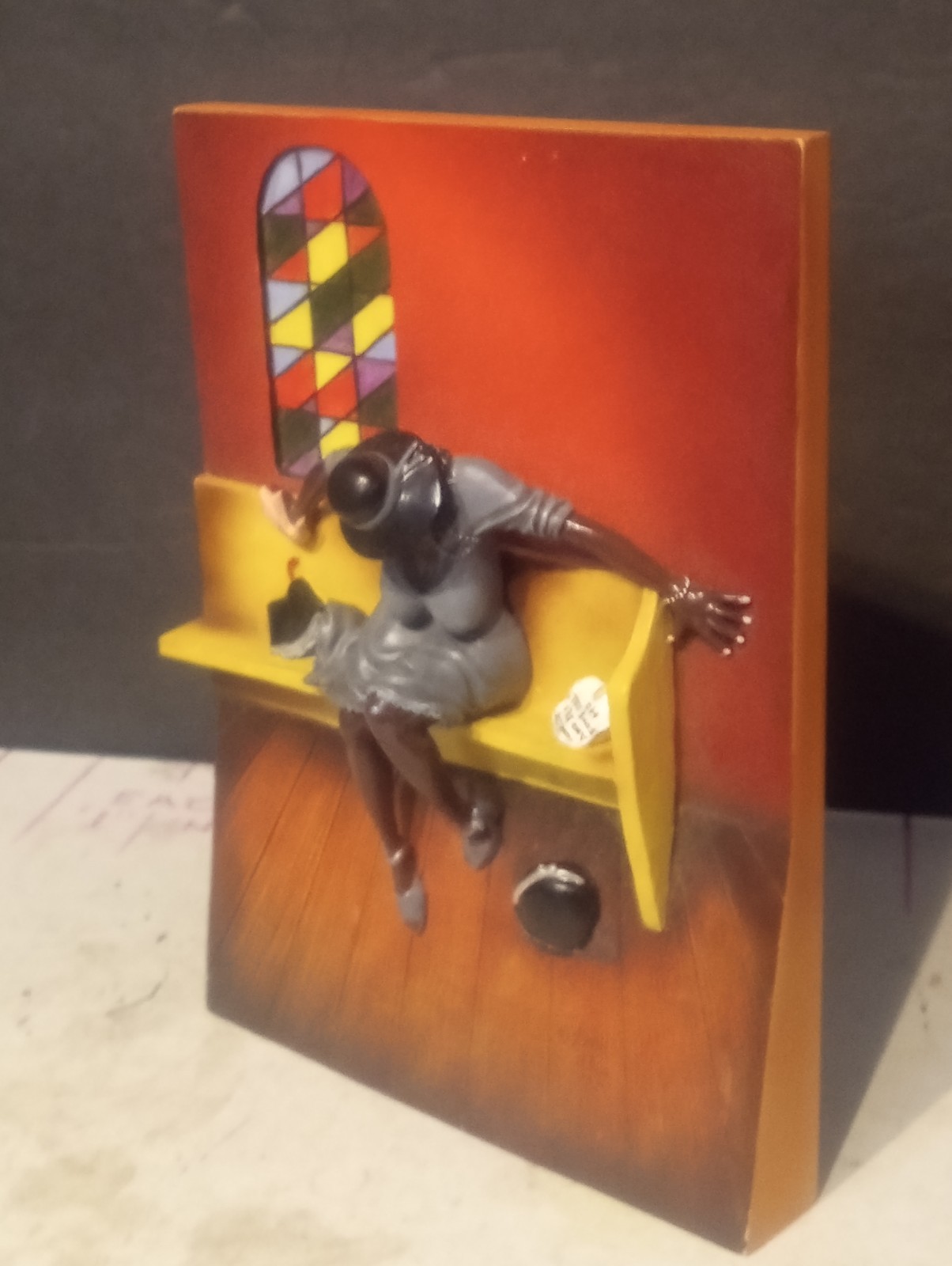 (3) Vintage Annie Lee CORN BREAD HOLY GHOST HAIR EXTESIONS CERAMIC WALL PLAQUES