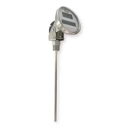 Dwyer Instruments Dbta3241 Digital Solar-Powered Bimetal Thermometer, Range -58