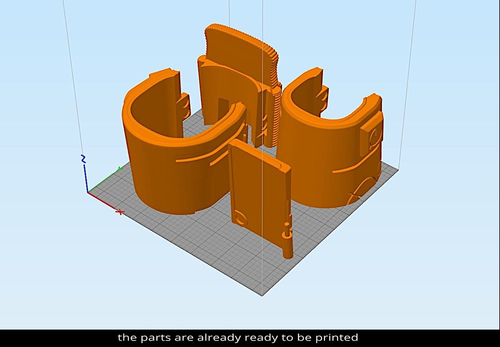 Predator Gauntlet Forearm Left 1987 scale 1:1 File STL-OBJ for 3D printer