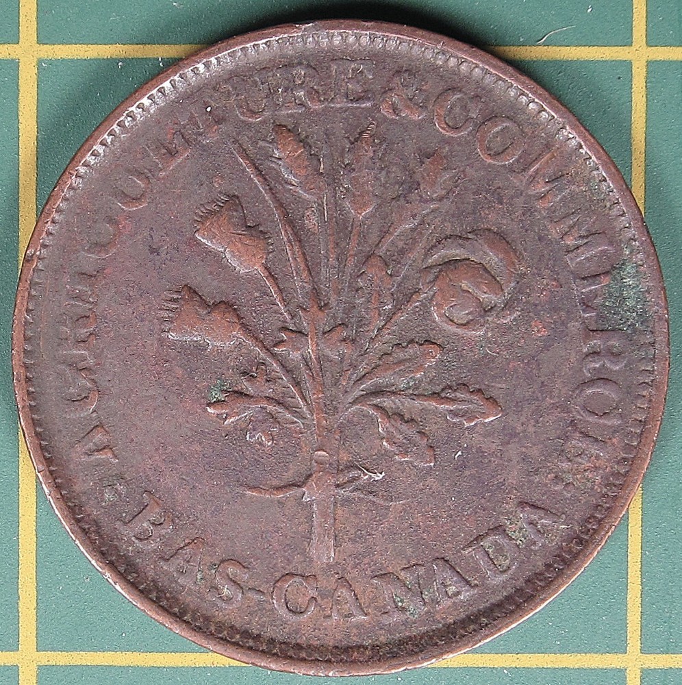 Lower Canada Un Sou token LC-27A1