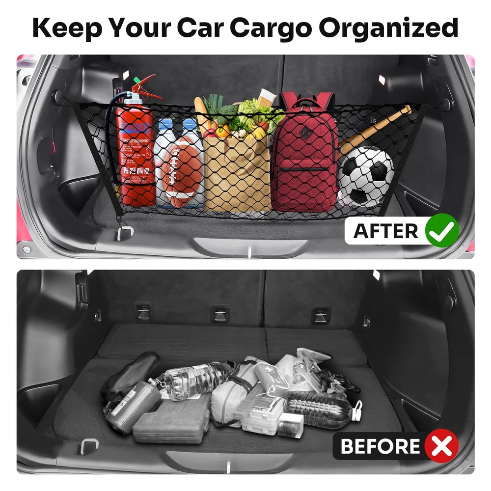 Trunk Cargo Net for 20142023 Jeep Cherokee Stretchable Mesh Organizer